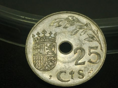 Moneda Spania 25 centimos 1937 foto