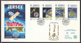 Jersey 1991 - FDC SPECIAL AUR - EUROPA SPATIALA - Tiraj 60 ex. numerotate