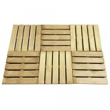 VidaXL Plăci podea, 6 buc., verde, 50 x 50 cm, lemn FSC