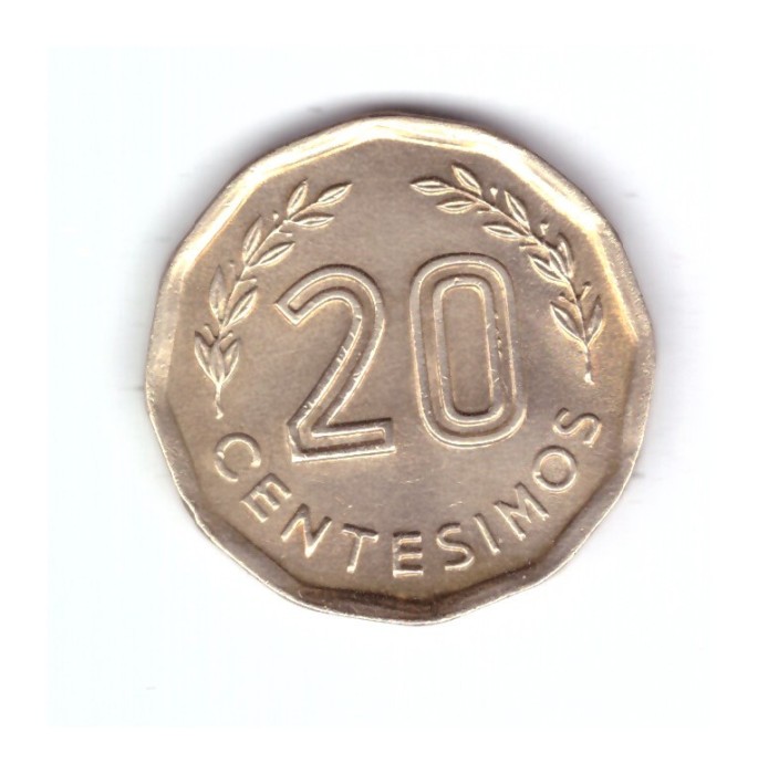 Moneda Uruguay 20 centesimos 1981, stare buna, curata