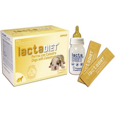 LAPTE PRAF, CATEI, IEPURI, ROZATOARE, LACTADIET COLOSTRUM 40 PLICURI X 7,5 G CUTIE foto