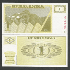 SLOVENIA 1 TOLAR 1990 UNC [1] P- 1 a , necirculata