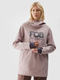 Hanorac de snowboard din softshell membrana 5000 pentru femei - maro, 4F Sportswear
