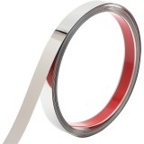 Banda decorativa Adeziva, din Otel Inoxidabil Nichelat, Ideala pentru Decor si Design Interior - CBD Coral Best Deals, Dimensiuni 500 cm x 2 cm x 0.5