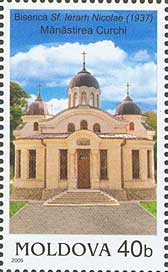 MOLDOVA 2005, Biserica Sf. Nicolae - Manastirea Curchi, serie neuzata, MNH