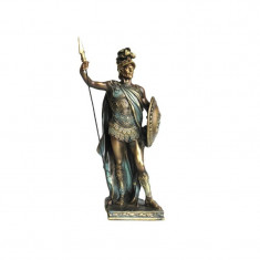 Statueta Soldat roman cu scut si sulita 10x34 cm foto