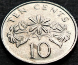 Cumpara ieftin Moneda 10 CENTI - SINGAPORE, anul 1989 * cod 4769, Asia