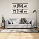 vidaXL Covor pufos &quot;PAMPLONA&quot; cu fire &icirc;nalte, bej/antracit, 100x200 cm