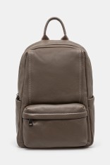 Answear Lab ghiozdan de piele femei, culoarea bej, mic, neted