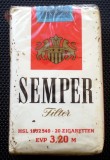 O.227 PACHET TIGARI TIGARETE SEMPER GERMANIA DDR RDG NEDESFACUT SIGILAT