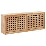 Banca depozitare pantofi, 94x20x38 cm, lemn masiv de nuc GartenMobel Dekor, vidaXL