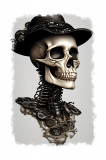 Cumpara ieftin Sticker decorativ Craniu, Gri, 85 cm, 11211ST, Oem