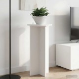 vidaXL Suport pentru plante 2 pcs Alb &Oslash;40 x 80 cm Lemn prelucrat 899699