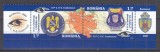 ROMANIA 2009 LP 1834 A 31 a CONFERINTA A POLITIILOR DIN CAPITALELE EUROPENE BUCURESTI SERIE CU VINIETE STARE MNH