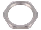 Piuliță M25 oțel inoxidabil, 4mm grosime, cheie 27mm, filet metric