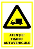indicator atentie trafic autovehicule