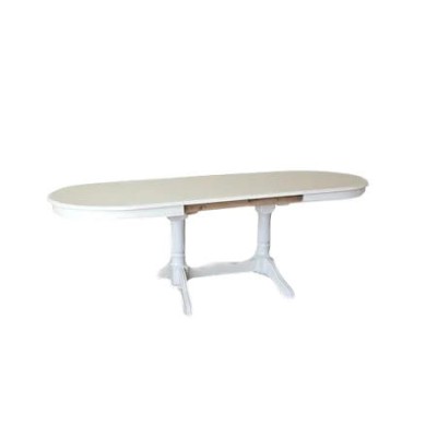 MASA LIDER 39 PENTRU 6 PERSOANE, IVORY 130/160/76 /78 h foto