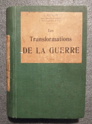 J. Colin - Les transformations de la guerre (1911) foto