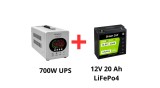 Qltec Sursă de alimentare ne&icirc;ntreruptibilă pentru pompe de circulație 720W + pachet de acumulatori LiFePo4 24Ah