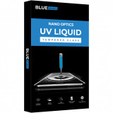 Folie Protectie Ecran BLUE Shield Samsung Galaxy S21 Ultra 5G, Sticla securizata, Full Face, Full Glue, 3D, UV
