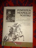 Povestea neamului nostru /scrisa pe intelesul tuturor de Florian Cristescu /in cinstea voinicilor care au biruit pe dusman la Jiu, Marasti , Marasesti