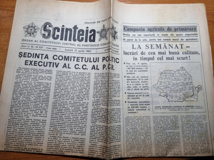 scanteia 10 aprilie 1982-articol silistea noua morometii,topolovatul mare timis