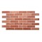 Panou decorativ, PVC, model caramida 3D, maro roscat, 96x48.5 cm GartenVIP DiyLine