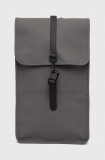 Rains rucsac 13000 Backpacks culoarea gri, mare, neted