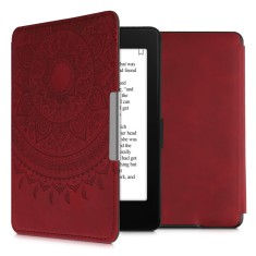 Husa kwmobile pentru Amazon Kindle Paperwhite 7, Piele ecologica, Rosu, 49747.22 foto