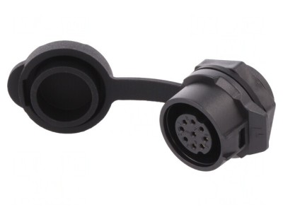 Conector Circular Mamă 9 PIN 5A Aurit foto