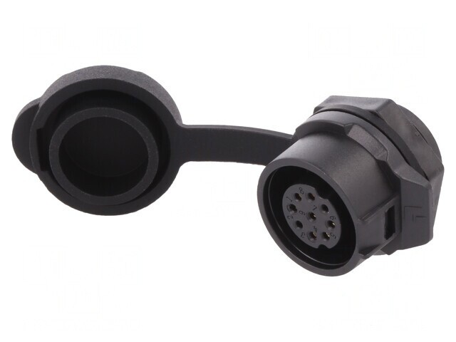 Conector Circular Mamă 9 PIN 5A Aurit