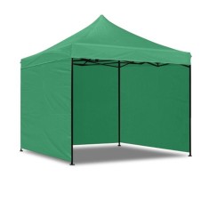 Cort gradina quick tent, 3x3x3 m, 3 pereti laterali, structura metalica, impermeabil, verde, RESIGILAT