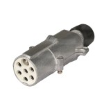 Stecher 7 pini Herth+Buss - 24V, Mufa Tip S (ISO 3731, Corp Metalic)