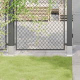 VidaXL Baze st&acirc;lp pătrate 12 buc Argintiu 91x91 mm Oțel galvanizat