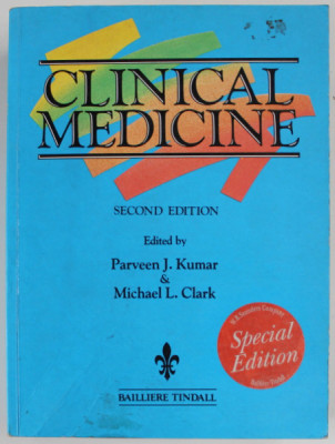CLINICAL MEDICINE , A TEXTBOOK FOR MEDICAL STUDENTS AND DOCTORS , edited by PARVEEN J. KUMAR and MICHAEL L. CLARK , 1993 foto
