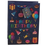 Punga de cadou - Medium - Game Over - Happy Birthday | Puckator