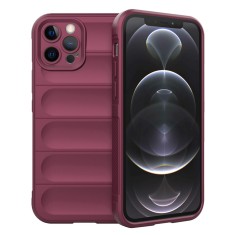 Husa iPhone 12 Pro Techsuit Magic Shield, bordo foto