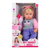 Bebelus interactiv My Sweet Doll, 43 cm, 5 sunete, 12 melodii, 3 ani+, General