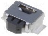 Microintrerupator, 2.5x3mm, OFF-(ON), SPST-NO, OMRON OCB - B3U-3000PM foto