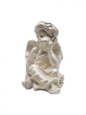 Statueta decorativa, Inger, Alb, 21 cm, DV21-16