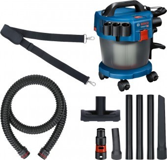 Bosch GAS 18V-10 L Premium (Solo) Aspirator 18V fara acumulator in set, 10L, 115mbari, umed si uscat + Set 4 roti - 3165140995405 foto