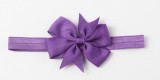 Purple Bow Headband Baby Girl