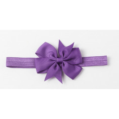 Purple Bow Headband Baby Girl