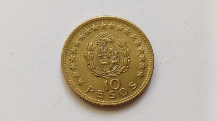 Uruguay-10 Pesos 1965