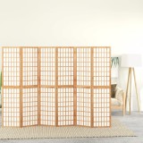 VidaXL Paravan pliabil de cameră, 6 panouri, 240x170 cm, stil japonez