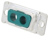 Conector D-Sub TATA Amphenol 2 pini pentru panou, Aurit, Lipire, Montare Dreapta, 7.5A, -55..125 C, DE2V2PA00LF