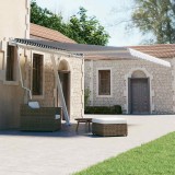 Gossi copertina autonoma retractabila automat albastru&amp;alb 400x300 cm