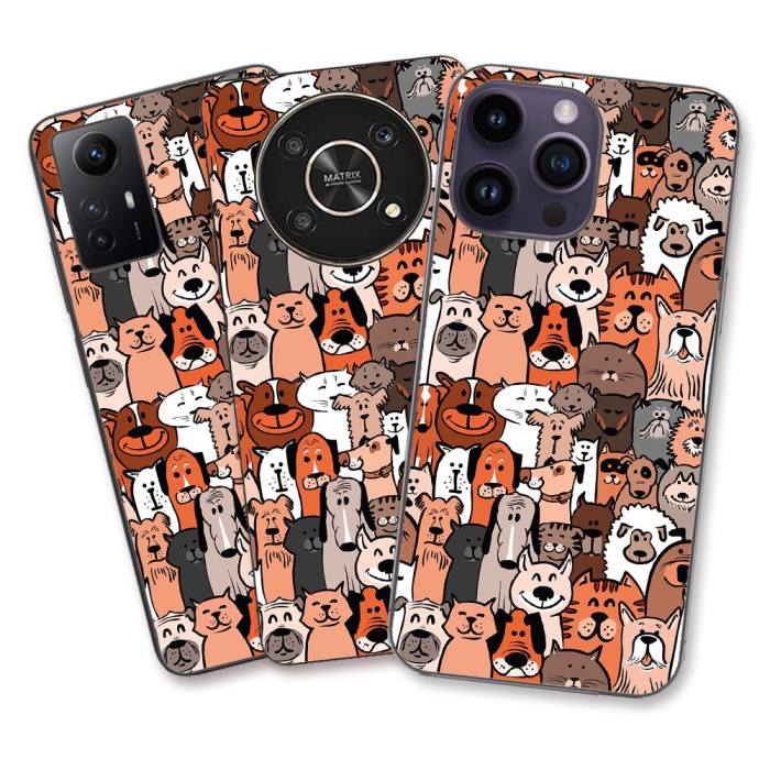 Husa Apple iPhone 11 Silicon Gel Tpu Model Caini si Pisici Pattern