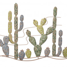Decoratiune de perete Cactus -B, Mauro Ferretti, 90x64 cm, fier, multicolor