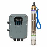 Pompa apa submersibila solara inox 1100W, 110V, D76mm, debit 6 m3/h, Brushless, controler MPPT, inaltime refulare 84m 3SYD6-84-110-1100 Breckner Germa